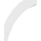 Ekena Millwork 3 1/2-in. W x 16-in. D x 20-in. H Thorton Architectural Grade PVC Knee Brace BRCP035X16X20THR - alternate 6